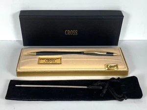 VINTAGE CROSS CLASSIC CENTURY CLASSIC BLACK BALLPOINT PEN #2502 -U.S.A. MADE- - Picture 1 of 6