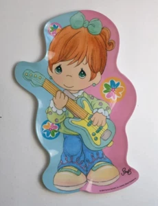 Precious Moments Girl with Guitar Kids Plate 11"x7" Melamine - Picture 1 of 3