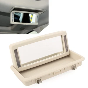 Rear Row Vanity Mirror Makeup Mirror With Lights Fit Jaguar XJ 10-19 beige white - Picture 1 of 8
