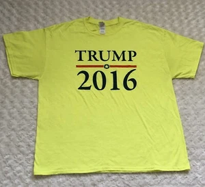 T-shirt Trump 2016 giallo brillante XL maglietta Gildan - Foto 1 di 5