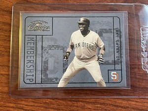 TONY GWYNN #’d /2499 - 2004 Donruss Classics Membership Insert SP #M-20 HOF