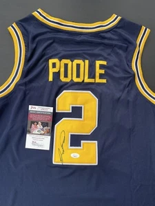 Jordan Poole Signed Autographed Michigan Wolverines Jersey JSA Coa Wizards - Picture 1 of 3
