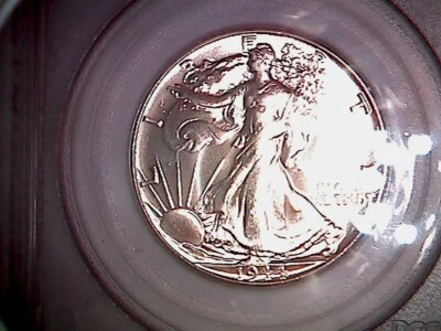 1944-P Walking Liberty Half Dollar PCGS MS65 White Coin Certified. - Image 1 of 4