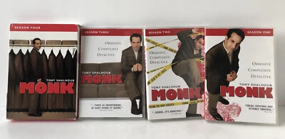 Monk Season 1-4 DVD's Set TV Show Original - Image 1 of 4