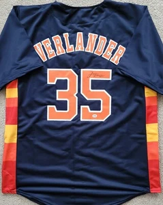 Justin Verlander Signed Autographed Houston Astros Custom Jersey with COA - Bild 1 von 7