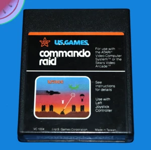 TESTED Atari 2600 Game COMMANDO RAID Missile Command Clone 7800+ Works - Picture 1 of 5