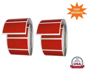 Rectangular Stickers 40mmx19mm (1.5" x 0.75") Marking Labels 2 Rolls(1000-Pack) - Picture 1 of 8