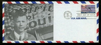 US FDC #1710 Unknown 5/20/1977 Roosevelt Field Station NY Lindbergh Solo Flight - Image 1 of 2