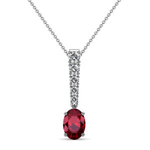 Oval Ruby and Diamond Journey Pendant 1.22 ctw in 14K Gold JP:109178