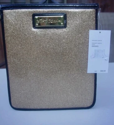 Betsey Johnson E-Reader Ipad Tablet Case Metallics Gold Sleeve BM92605 - Image 1 of 4