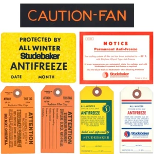 Studebaker Radiator & Fan Shroud Decals | Various Models & Applications - Picture 1 of 7