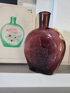 Vintage Purple Glass Holly City Bottle Hand Made South Jersey Glass Bicentennial - Picture 1 of 15