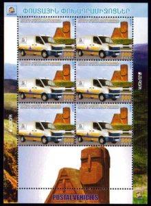 Nagorno Karabaj (Armenia) #080 Europa Postman's Van Hoja Especial de 6 + Etiqueta - Imagen 1 de 1