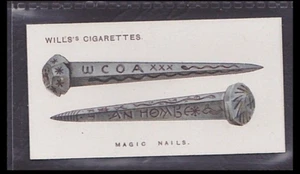 MAGIC NAILS - 90 + year old English Tobacco Card # 36 - Picture 1 of 2