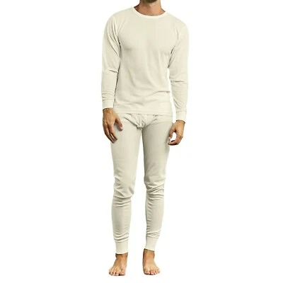 Juego térmico ligero de 2 piezas para hombre Long Johns parte superior e inferior cálido invierno Foto 1 de 2
