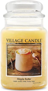 Maple Butter Large Glass Apothecary Jar Scented Candle, 21.25 Oz, Yellow - Picture 1 of 5