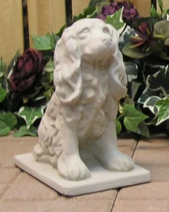 1436 Sitting Cocker Springer Spaniel Puppy Dog On Base Latex Fiberglass Mold - Picture 1 of 1