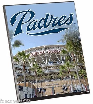 San Diego Padres 8" x 10" Wood Easel Sign - Image 1 of 2