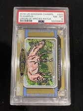 2016 Upper Deck Goodwin Champions #220 Pliohippus Origin of Species Patch PSA 8
