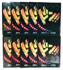 Foil Set of 10 Portgas D Ace ONE PIECE DON !! Card The Best PRB-01 ONE PIECE JP - Picture 1 of 2