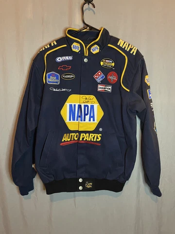 NAPA NASCAR Jacket Adult Small Chase Authentics Signed By Michael Waltrip Cover