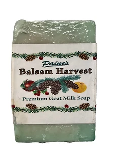 Jabón de leche de cabra premium Paines BÁLSAMO COSECHA 4,5 OZ barra fresco hecho en Maine natural - Imagen 1 de 3