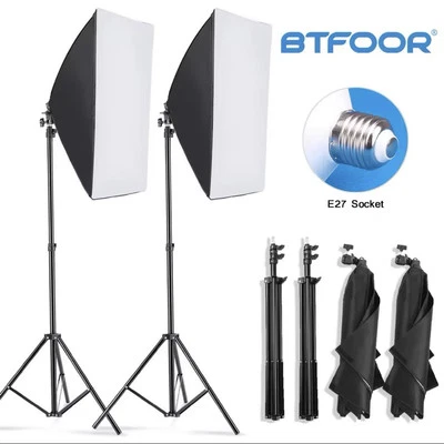 Softbox Photography Lighting Kit with Tripod Stand for Studio & Video - Image 1 of 4