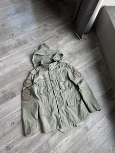 Alpha Industries Mujer Mosca Militar Con Capucha Ejército Multibolsillo Chaqueta Talla: M - Imagen 1 de 15