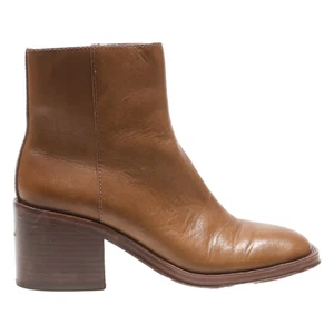 LOEFFLER RANDALL Ankle Boots Brown Leather Womens UK 5.5 - Picture 1 of 6