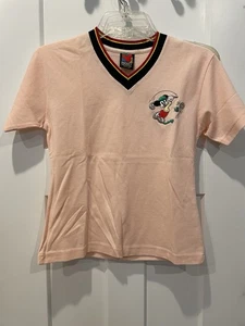 VTG  Disney Unlimited  Womens V Neck Embroidered Mickey Golfer 17 In P2P SZ XS - Picture 1 of 7