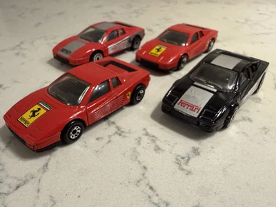 1986 Vintage Matchbox Diecast 1/64 Ferrari Testarossa Lot of 4 RARE - Image 1 of 4