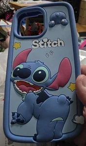 Disney Stitch Relief Style Cover for Apple iPhone 12 Max 13 Max - Picture 1 of 3