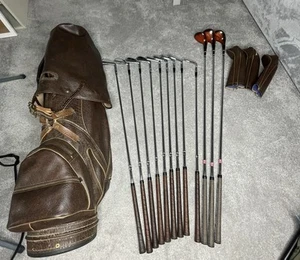 VTG Mens Set Of 12 MacGregor Golf Clubs & Bag R-H - Custom ltd Irons & Permawood - Picture 1 of 21