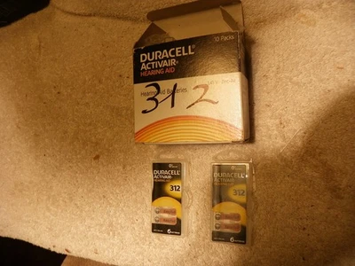Baterías para audífonos Duracell Activair tamaño 312/marrón 60 baterías-exp-08/2024 Foto 1 de 4