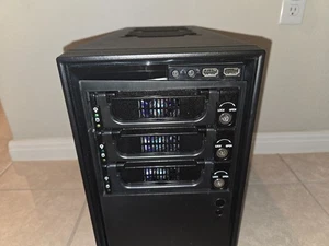 Mid-Size Tower with StarTech Rugged Hot Plug Trays and Corsair Power Supply - Picture 1 of 6