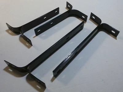 JUEGO COMPLETO DE 4 SOPORTES PARACHOQUES DELANTERO Y TRASERO VOLKSWAGEN T1 BUG BEETLE 1949-1967 Foto 1 de 4