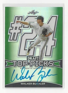 2015 Leaf Metal Top Picks Walker Buehler Rookie Auto /10 7/10 Dodgers Vanderbilt - Picture 1 of 2