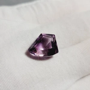 Natürlicher handgeschnittener 11ct violetter brasilianischer AMETHYST ausgefallener Trapez facettierter Edelstein - Bild 1 von 9