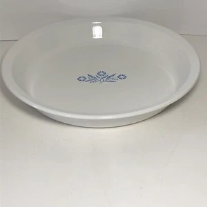 Corning Ware White with Blue Cornflower 9" Pie Plate P-309 9 X 1 1/4" - Picture 1 of 5