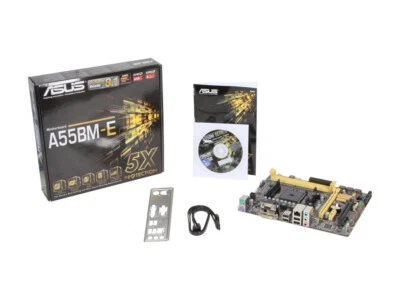ASUS A55BM-E AMD A55 Socket FM2+ / FM2 mATX Motherboard - Image 1 of 4