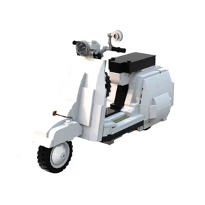 MOC: A Motorcycle with an Underbone or Step-through Frame 614 Pieces DIY - Picture 1 of 3