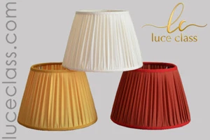 paralume cappello paraluce di ricambio per lampada 3 colori tessuto plissè - Imagen 1 de 3