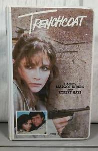 Walt Disney Vintage VHS TRENCHCOAT Clamshell Case Margot Kidder Robert Jays - Picture 1 of 11
