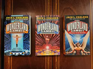 JACK CHALKER COMPLETE WONDERLAND GAMBIT LOT OF 3 VINTAGE FANTASY PB FINE - Imagen 1 de 3