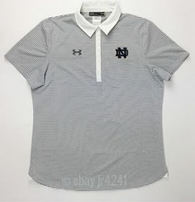 Under Armour Women's XL Notre Dame Fighting Irish Clubhouse Coaching Polo Grey
