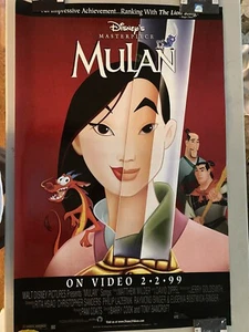 Disney's Mulan Original video release poster - 40 x 26 - Rolled - Picture 1 of 1
