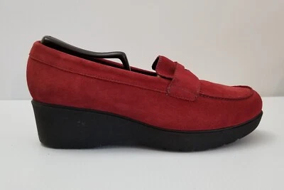 Mocassim Munro American Katie caminhada cunha centavo camurça vermelha tamanho 8,5 M - Imagem 1 de 4