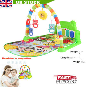 3in-1 Baby Kick and Play Piano Gym Infant Toddler Activity Play Mat with Toys UK