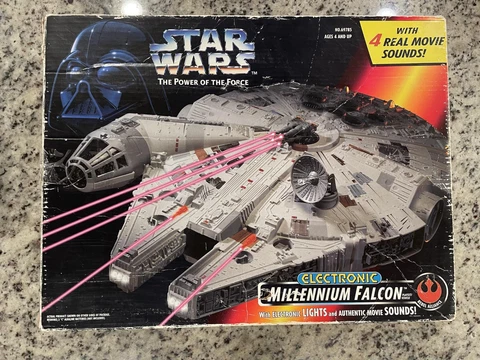 1995 Kenner The Power of the Force Electronic Millennium Falcon Working READ Cover