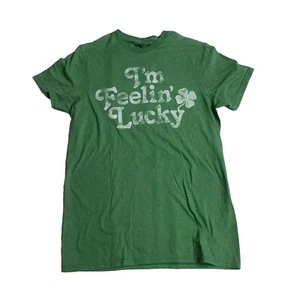 Men's I am feeling lucky clover Short Sleeve Graphic T-Shirt Green sizes S - Picture 1 of 3